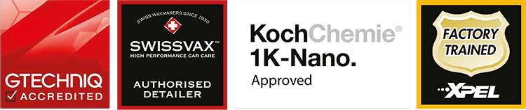 GTECHNIQ Accredited, Swissvax Authorised Detailer, KochChemi 1K-Nano Approved